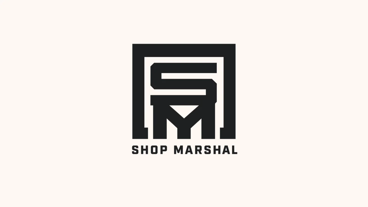 Shop Marshal logo: framed SM monogram with the Shop Marshal wordmark.